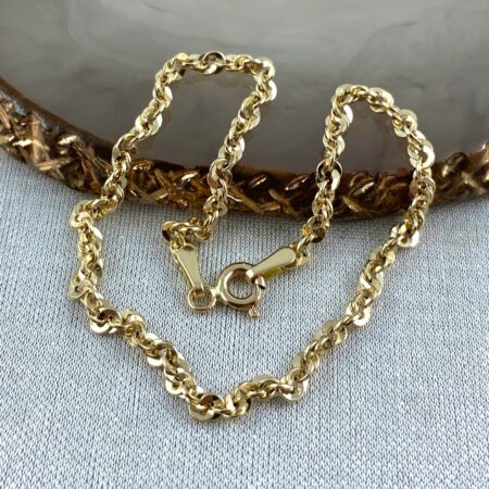 Cudowna ZŁOTA bransoletka IRYDIA PRÓBA 585 (14K) długość 19 cm