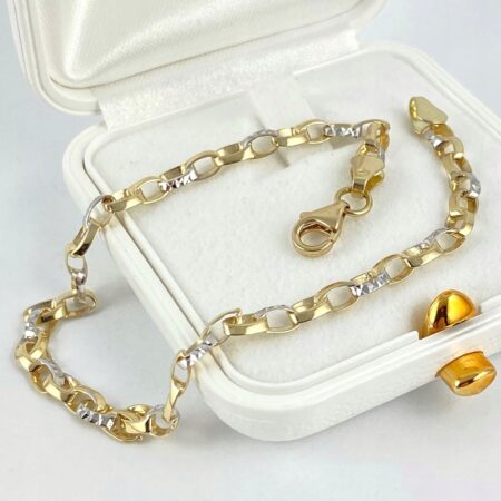 Cudowna ZŁOTA bransoletka PRÓBA 585 (14K) długość 18,5 cm