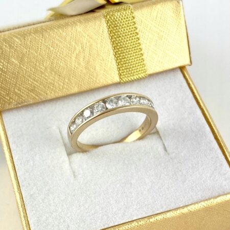 ZŁOTY pierścionek DIAMENTY brylanty 0,80ct PRÓBA 750 (18K) rozmiar 14