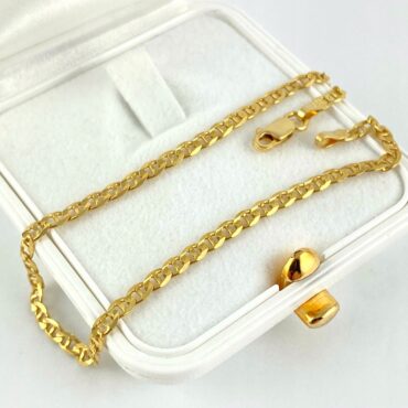 ZŁOTA bransoletka splot GUCCI pełna 2,7mm PRÓBA 585 (14K) długość 18,5 cm